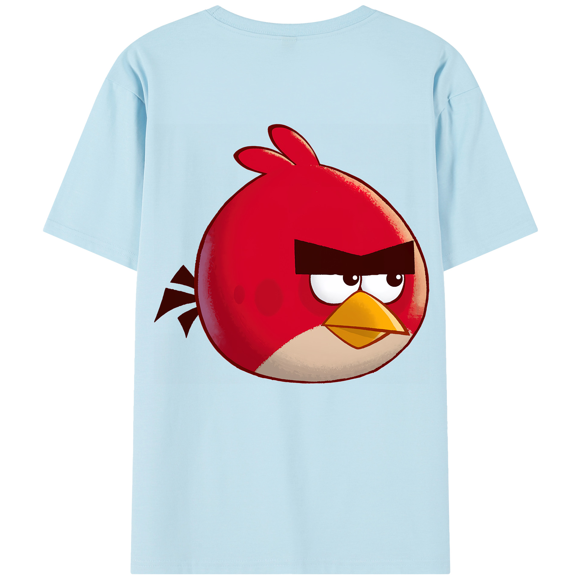 （画像用） Angry Birds アングリーバード 綿100％半袖Tシャツ（背面プリント）